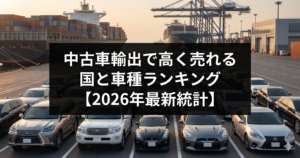 中古車輸出で高く売れる国と車種ランキング【2026年最新統計】