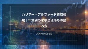 ハリアー・アルファード買取相場｜年式別の水準と値落ちの読み方